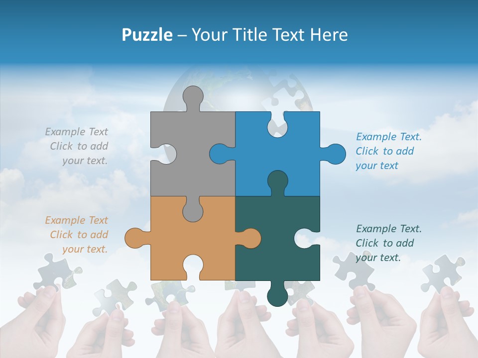 Global Playing Metaphor PowerPoint Template