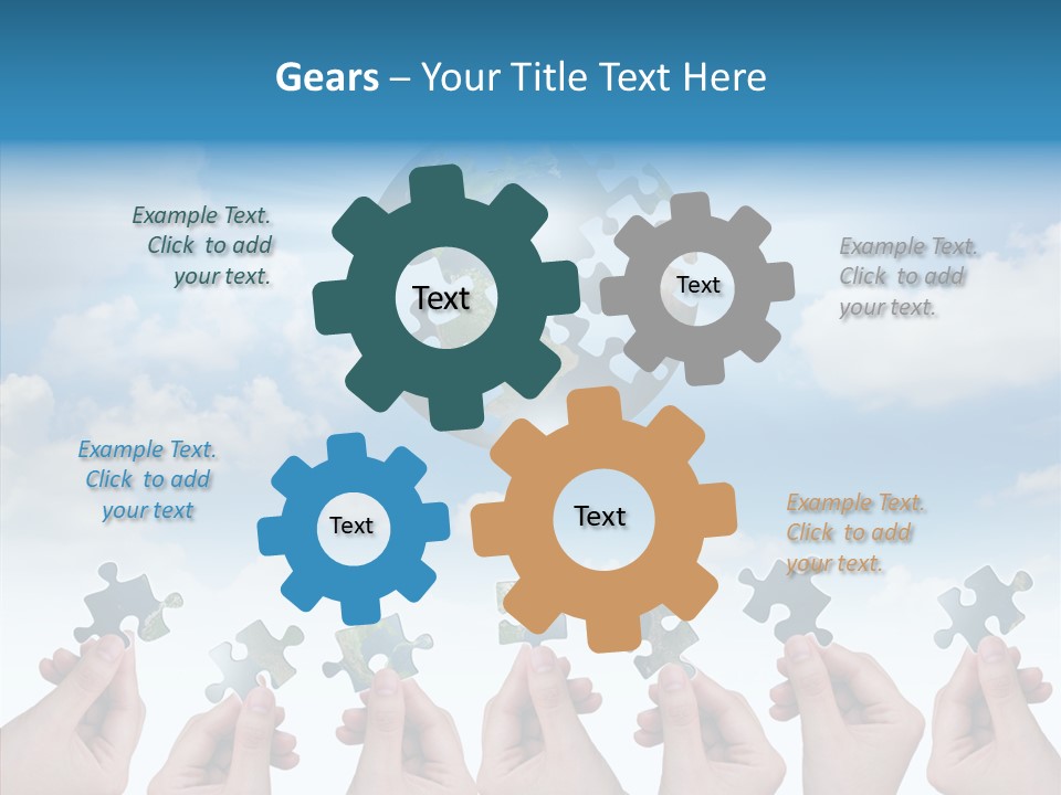 Global Playing Metaphor PowerPoint Template