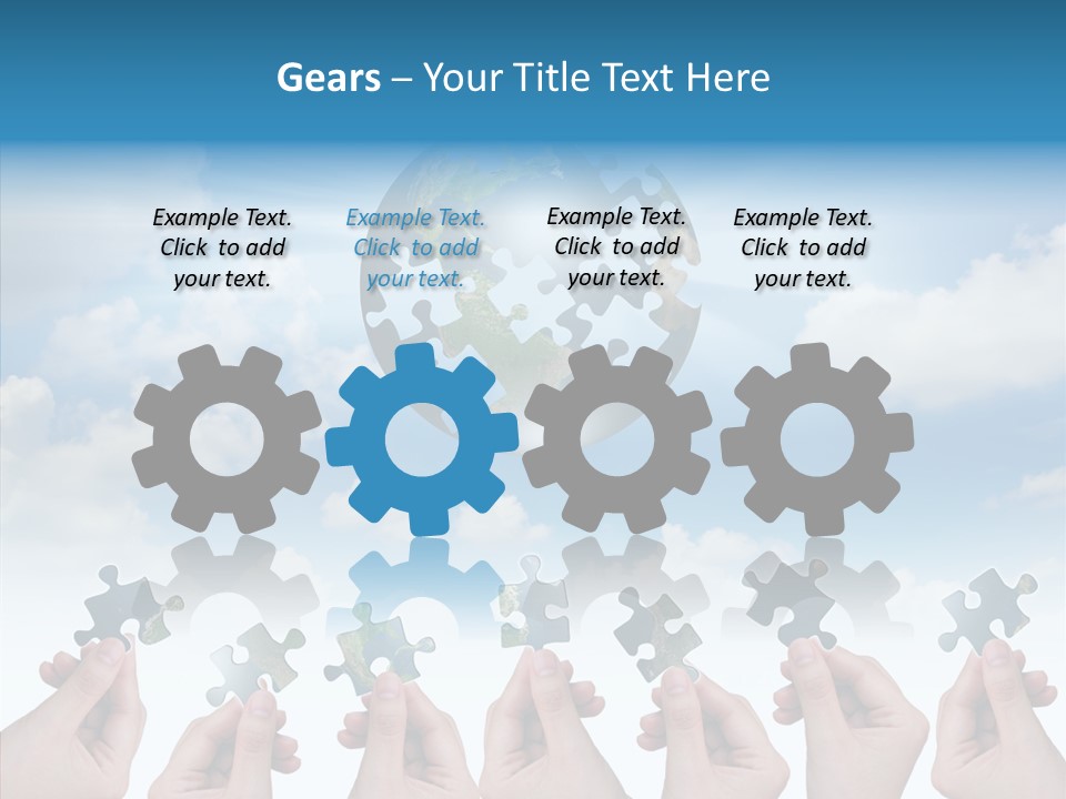 Global Playing Metaphor PowerPoint Template