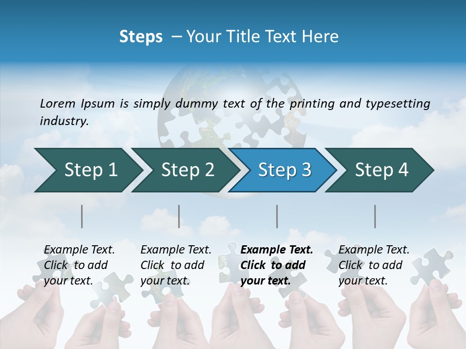 Global Playing Metaphor PowerPoint Template