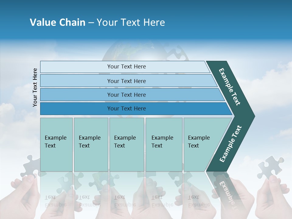 Global Playing Metaphor PowerPoint Template