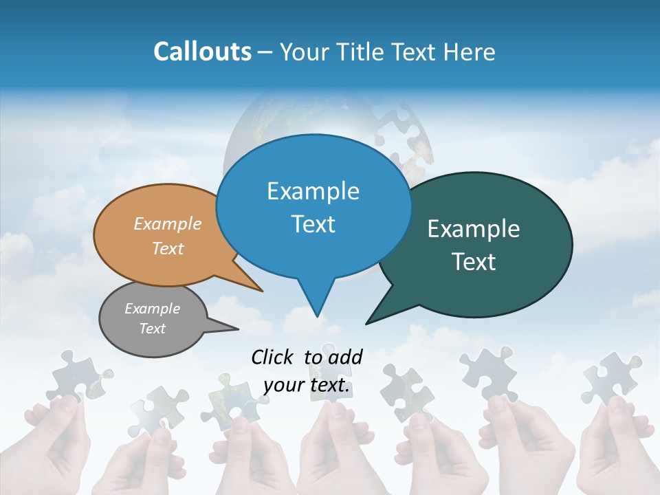 Global Playing Metaphor PowerPoint Template