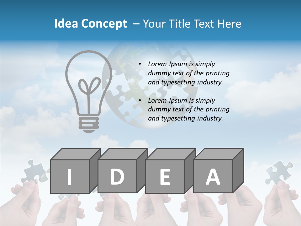 Global Playing Metaphor PowerPoint Template