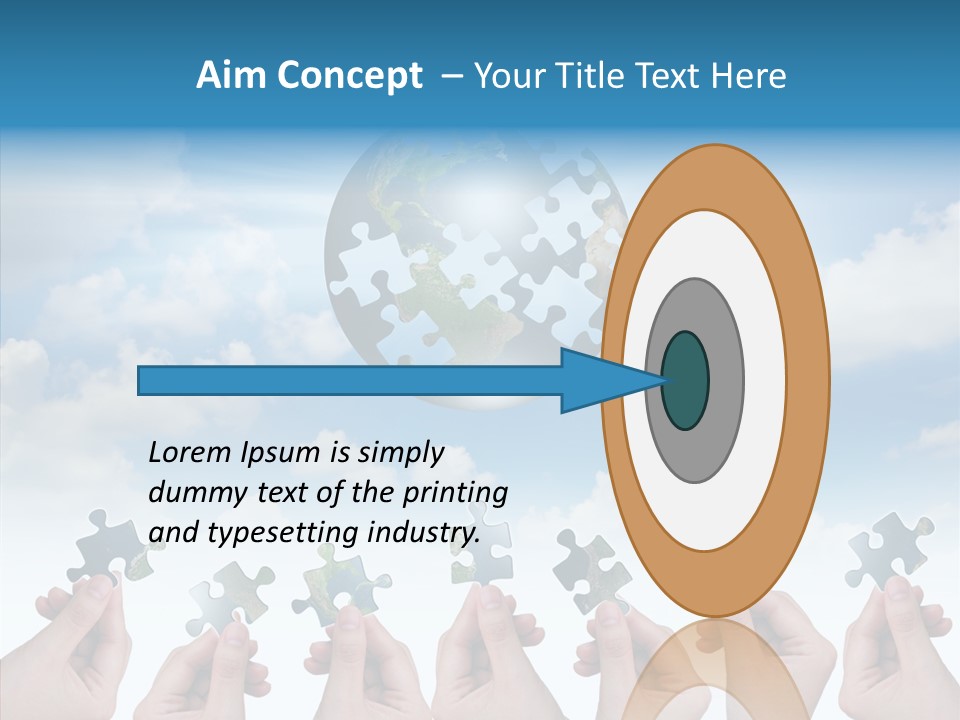 Global Playing Metaphor PowerPoint Template