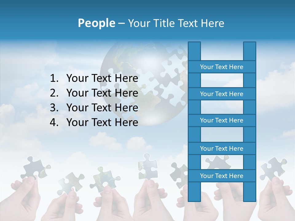 Global Playing Metaphor PowerPoint Template