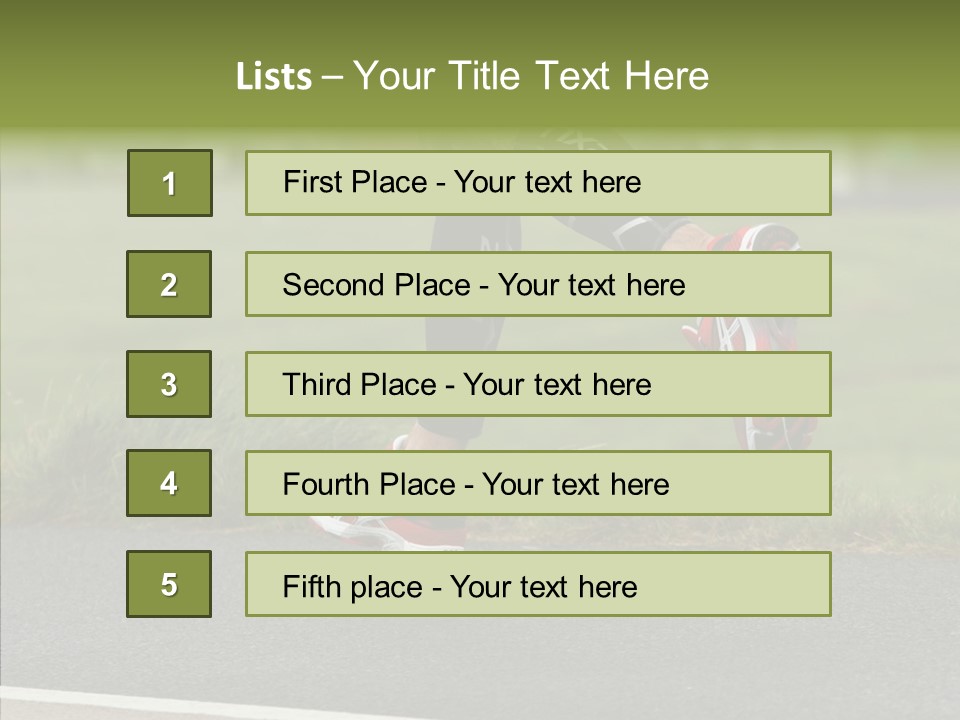 Speed Run Cycle PowerPoint Template