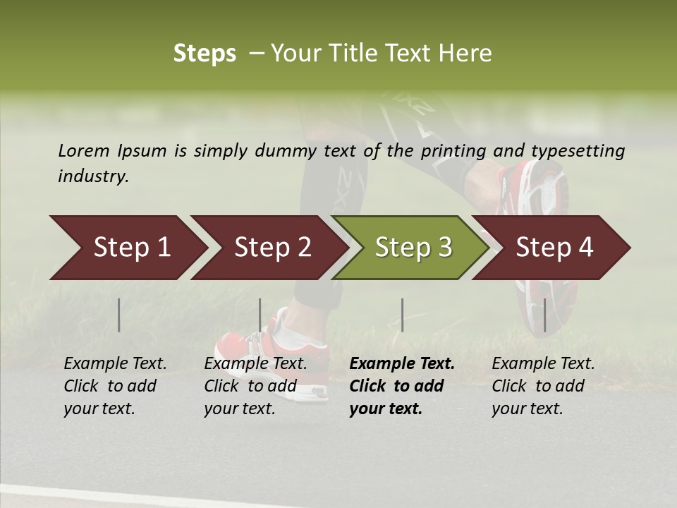 Speed Run Cycle PowerPoint Template