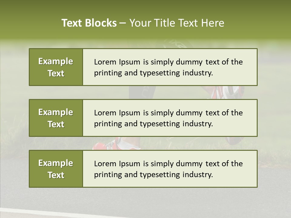 Speed Run Cycle PowerPoint Template