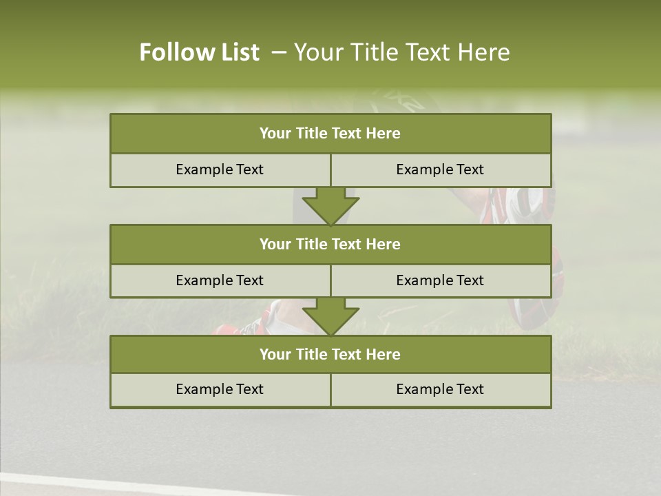 Speed Run Cycle PowerPoint Template