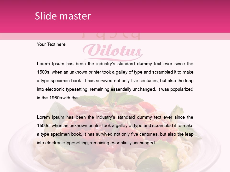 Vertical Oregano White PowerPoint Template