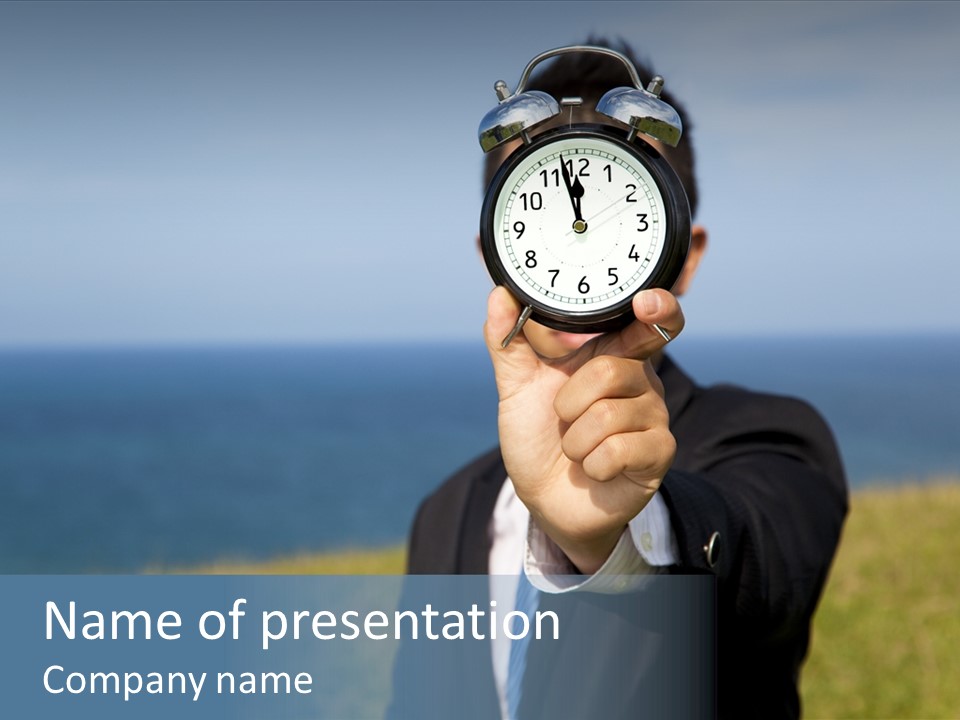 Suit Timer Meeting PowerPoint Template