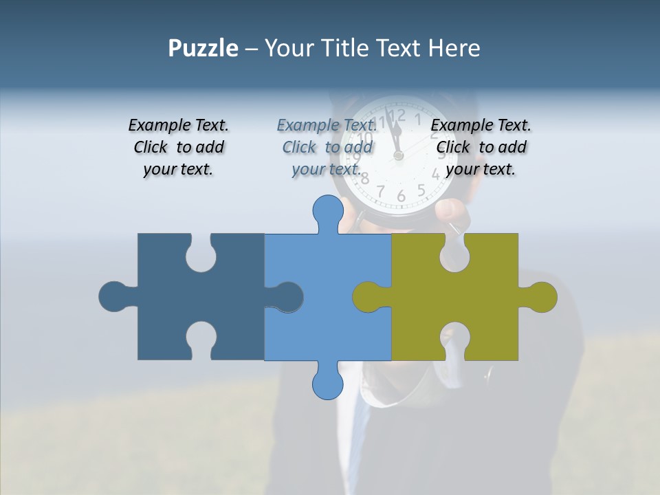 Suit Timer Meeting PowerPoint Template