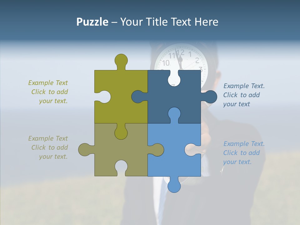 Suit Timer Meeting PowerPoint Template