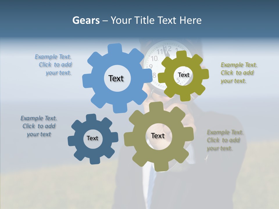 Suit Timer Meeting PowerPoint Template