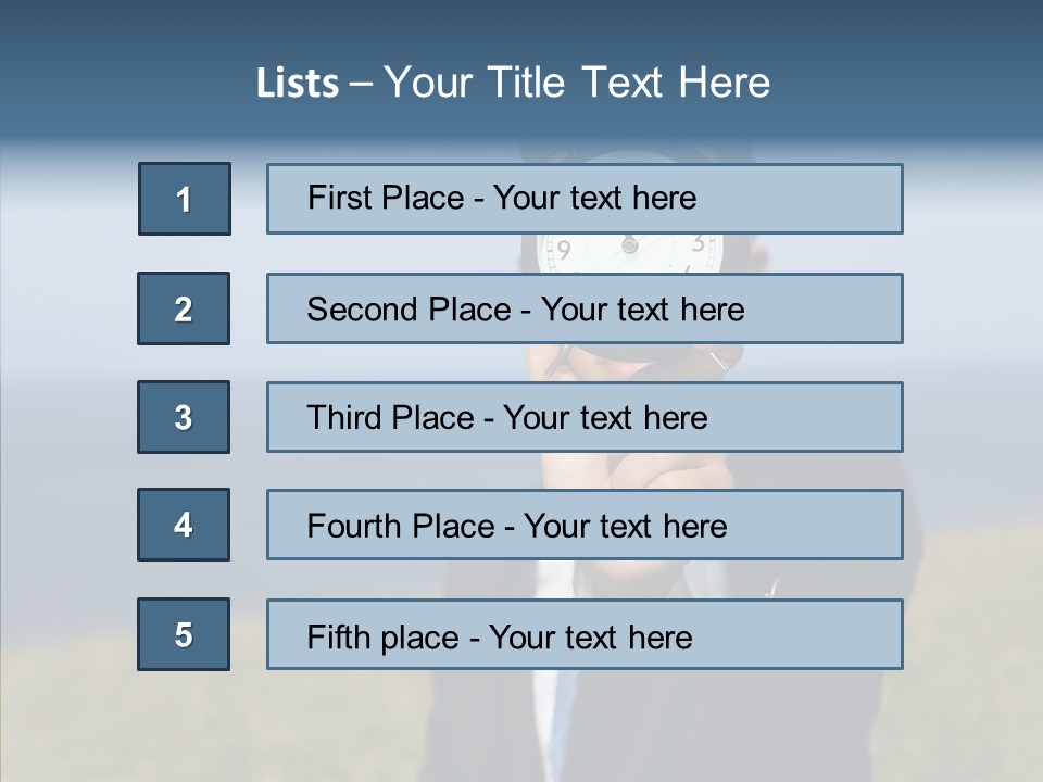 Suit Timer Meeting PowerPoint Template