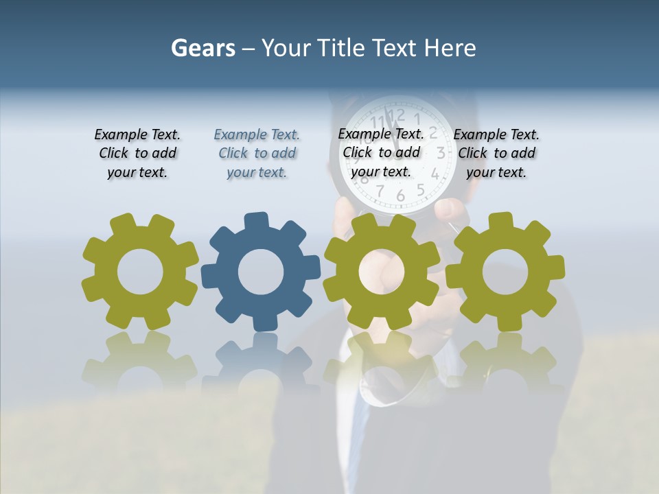 Suit Timer Meeting PowerPoint Template