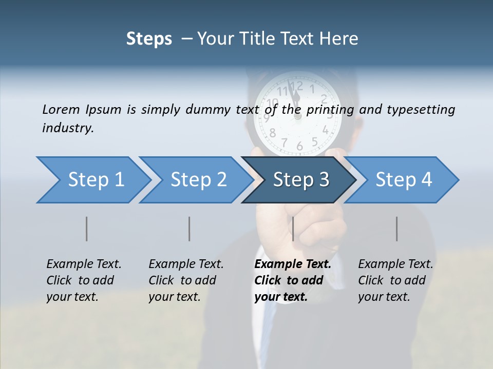 Suit Timer Meeting PowerPoint Template