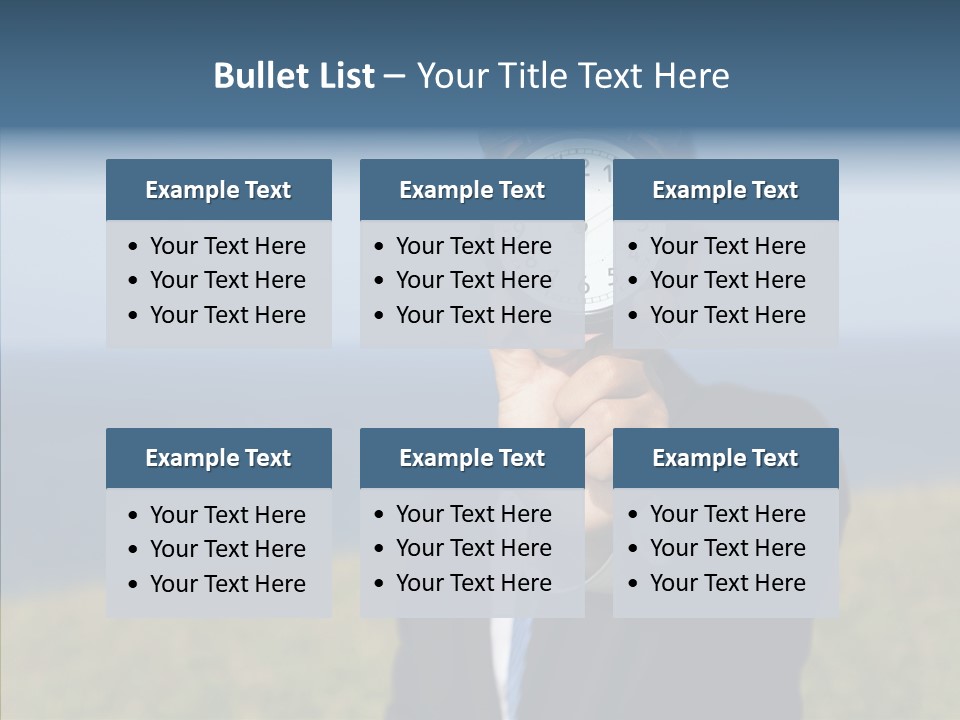 Suit Timer Meeting PowerPoint Template