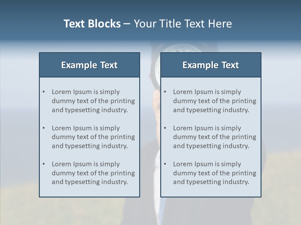 Suit Timer Meeting PowerPoint Template