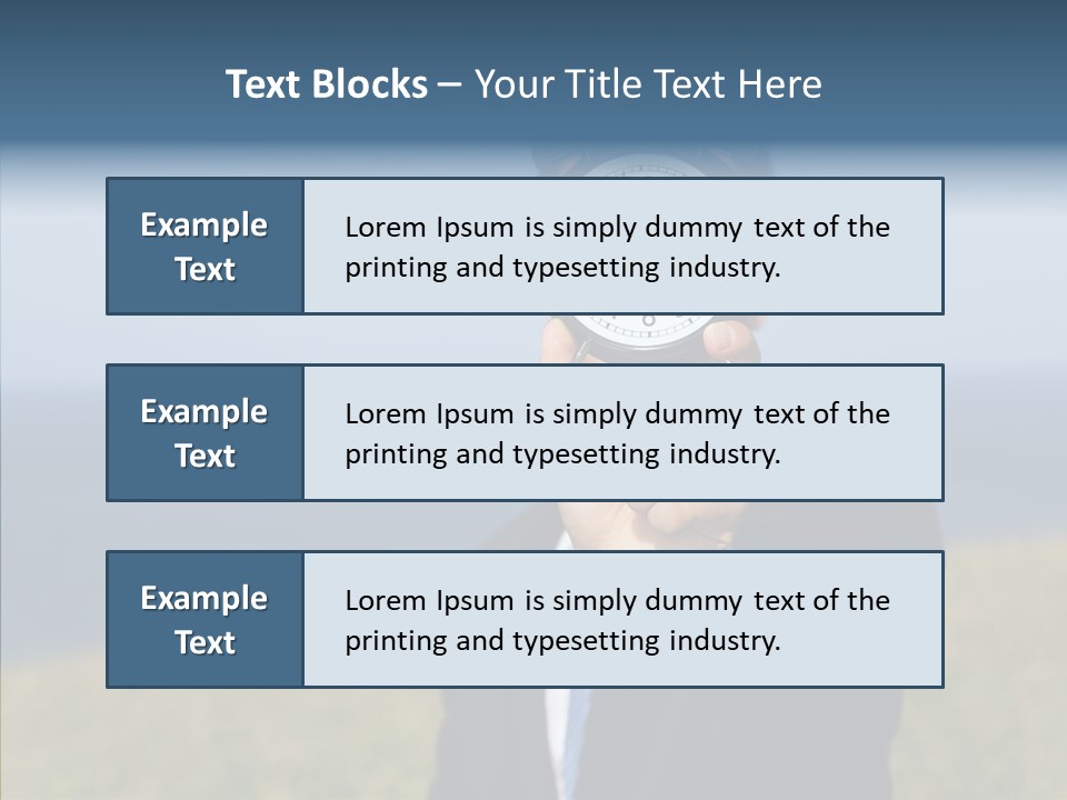 Suit Timer Meeting PowerPoint Template