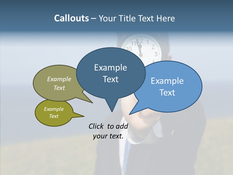 Suit Timer Meeting PowerPoint Template
