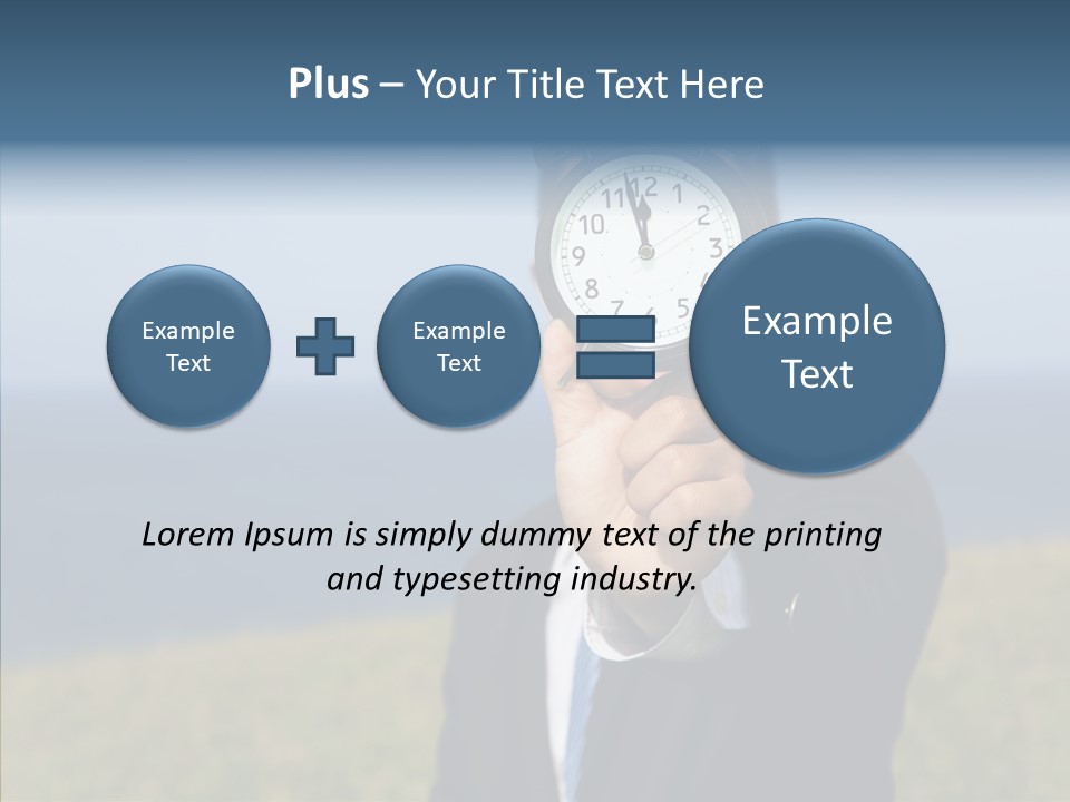Suit Timer Meeting PowerPoint Template