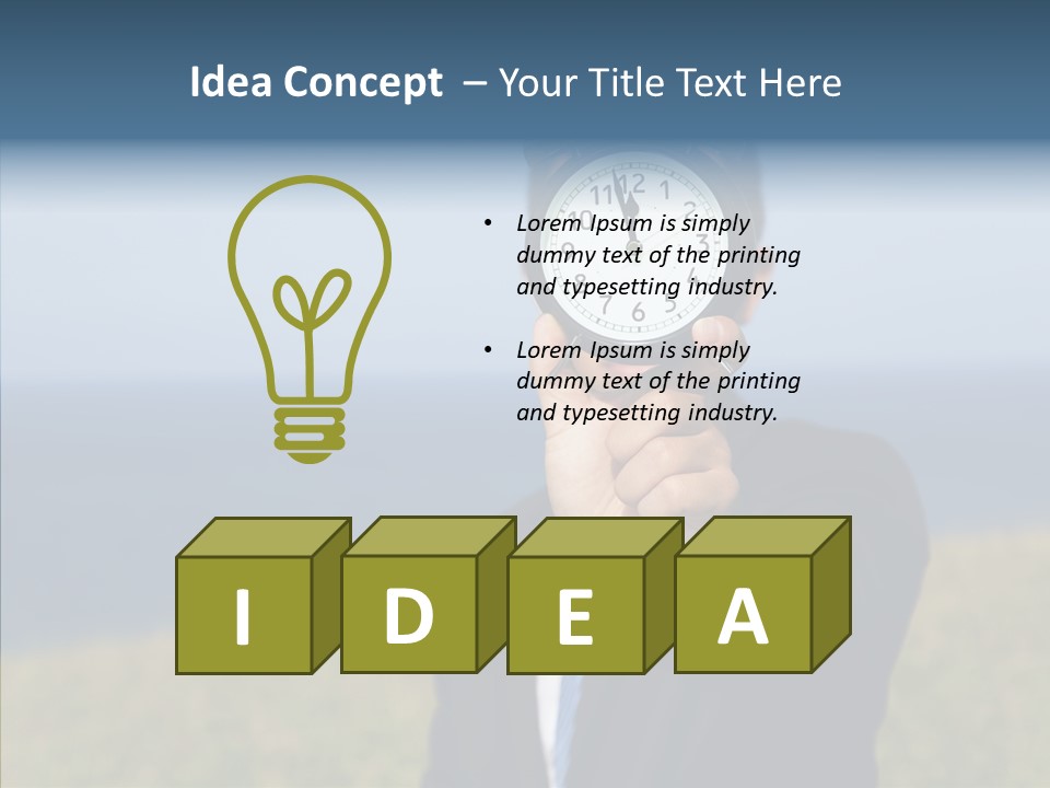 Suit Timer Meeting PowerPoint Template