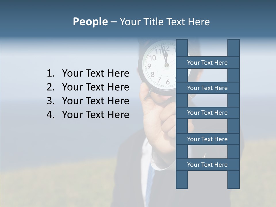 Suit Timer Meeting PowerPoint Template