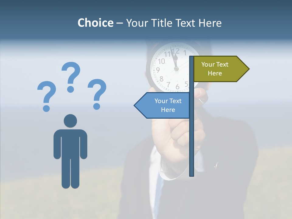Suit Timer Meeting PowerPoint Template