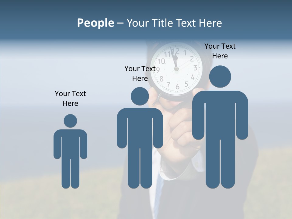 Suit Timer Meeting PowerPoint Template
