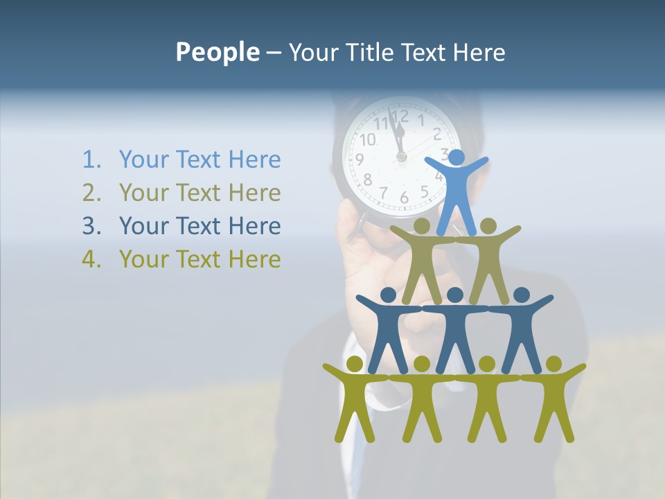 Suit Timer Meeting PowerPoint Template