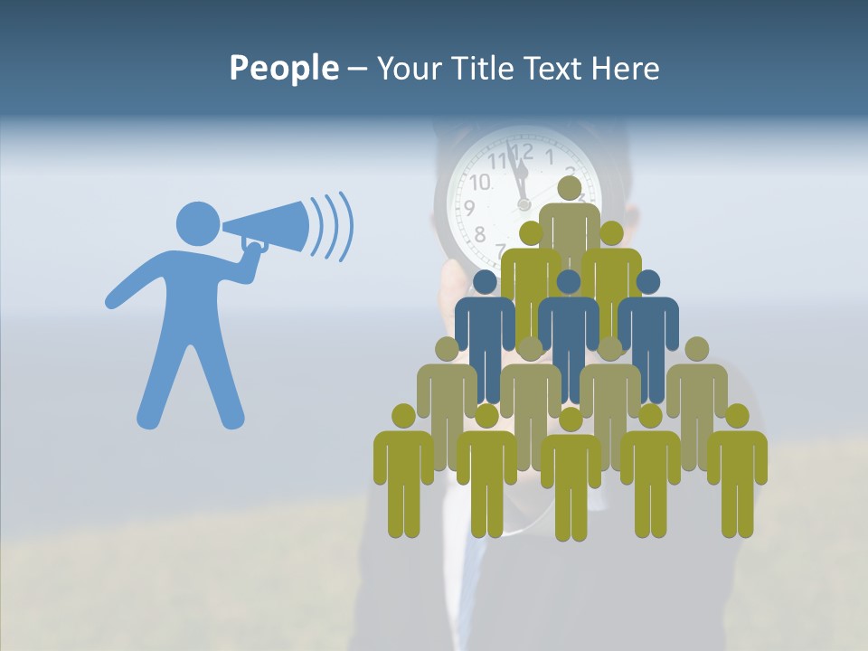 Suit Timer Meeting PowerPoint Template