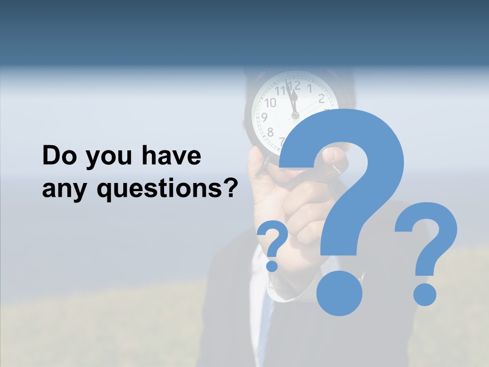 Suit Timer Meeting PowerPoint Template