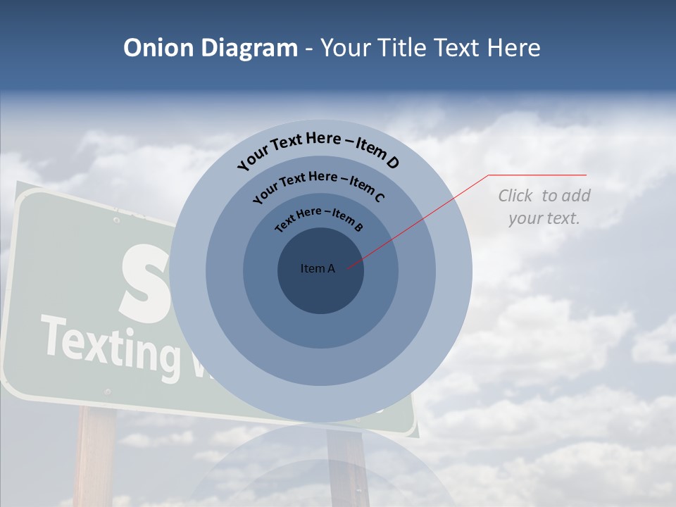 Conceptual Road Sign Practice PowerPoint Template