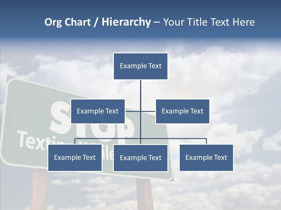 Conceptual Road Sign Practice PowerPoint Template