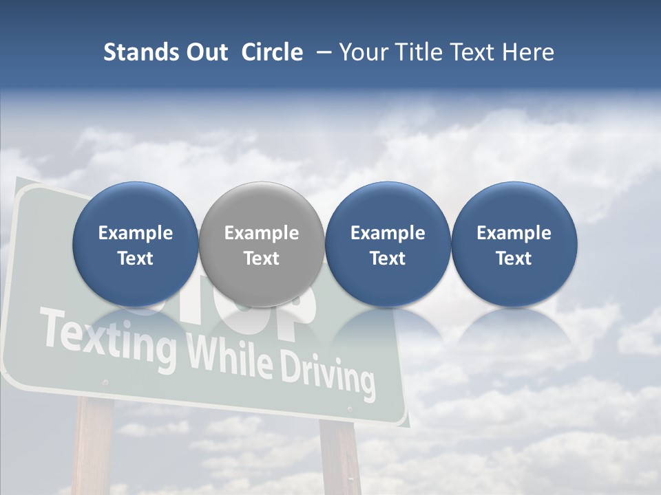 Conceptual Road Sign Practice PowerPoint Template