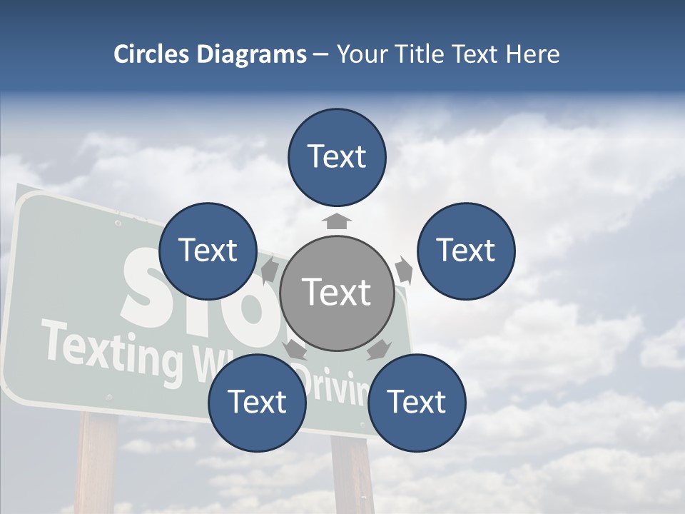 Conceptual Road Sign Practice PowerPoint Template