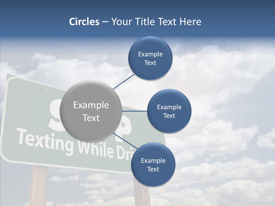 Conceptual Road Sign Practice PowerPoint Template