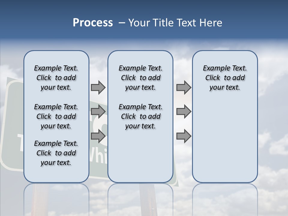 Conceptual Road Sign Practice PowerPoint Template