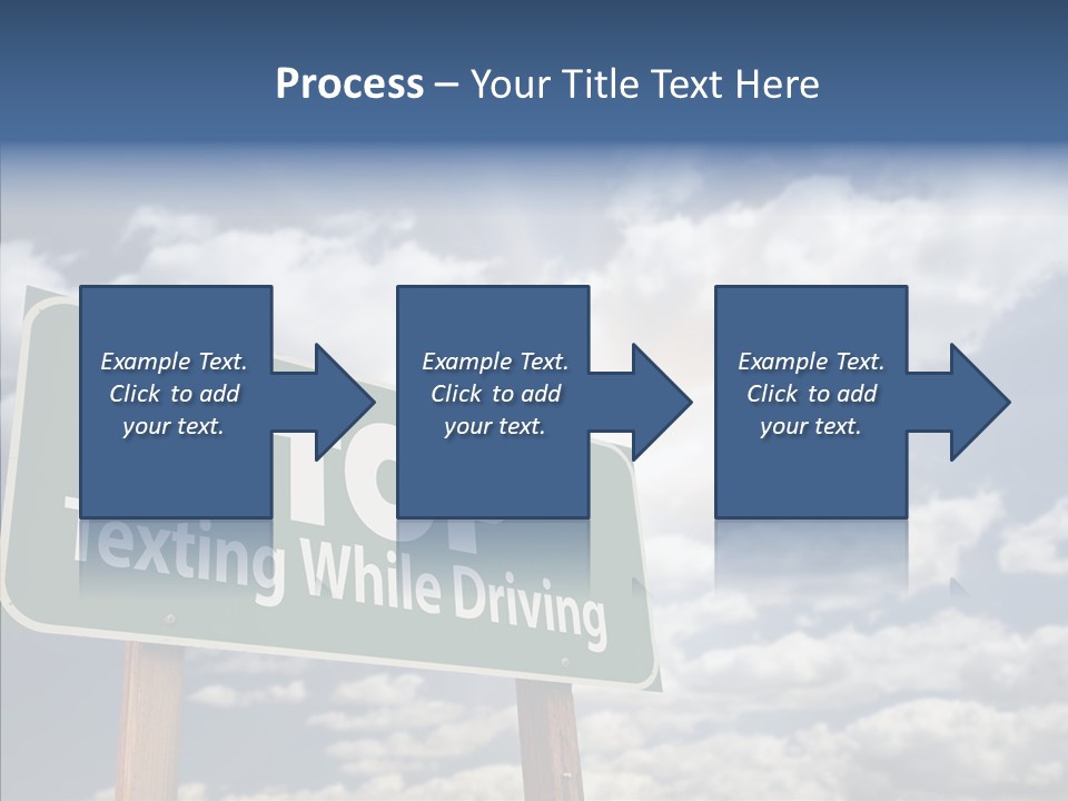Conceptual Road Sign Practice PowerPoint Template