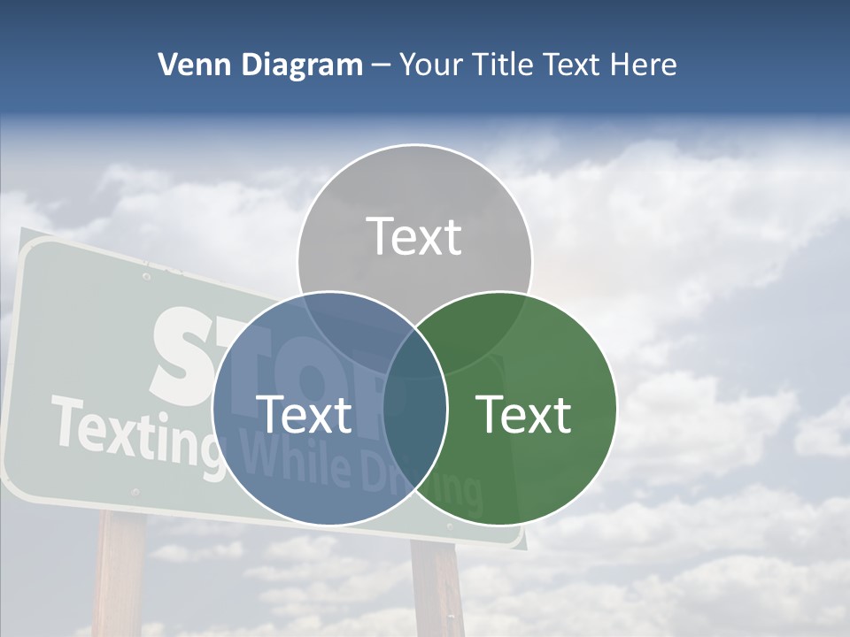 Conceptual Road Sign Practice PowerPoint Template