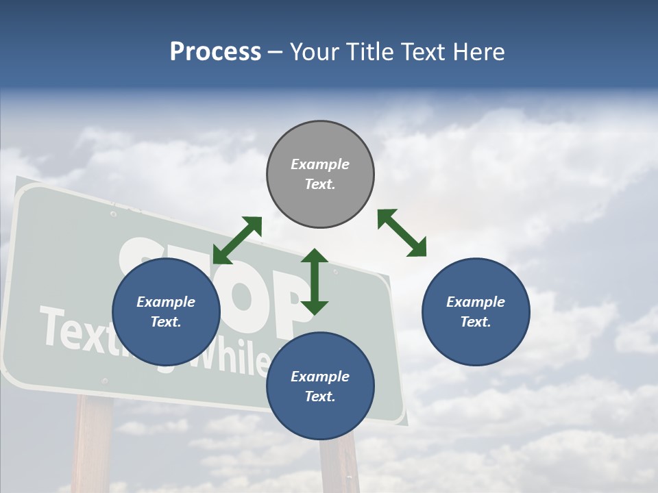 Conceptual Road Sign Practice PowerPoint Template