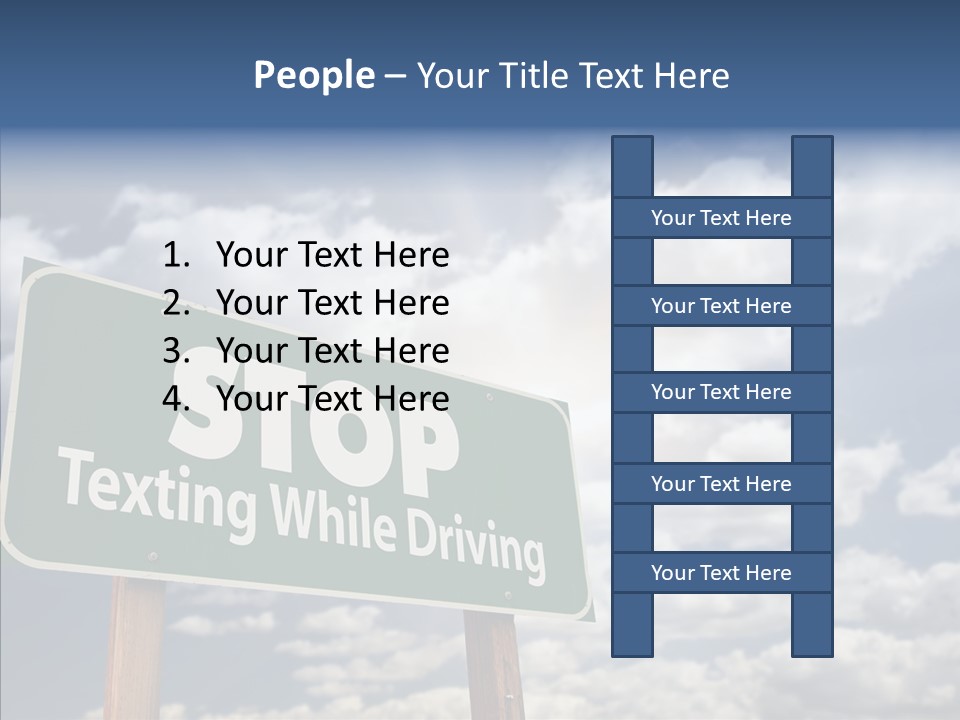 Conceptual Road Sign Practice PowerPoint Template