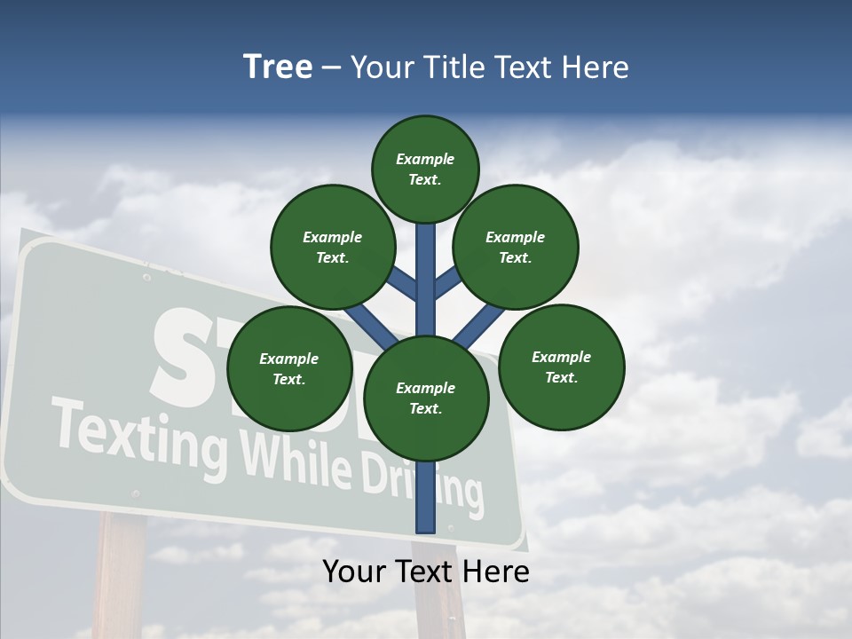 Conceptual Road Sign Practice PowerPoint Template