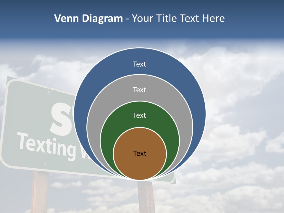 Conceptual Road Sign Practice PowerPoint Template