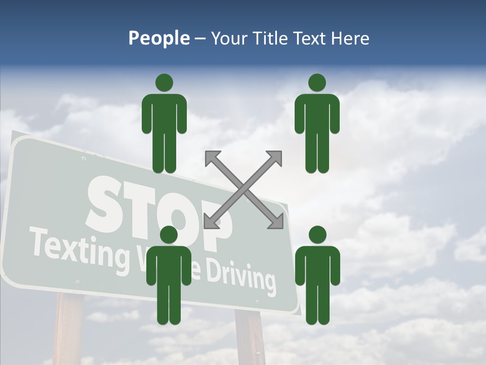 Conceptual Road Sign Practice PowerPoint Template