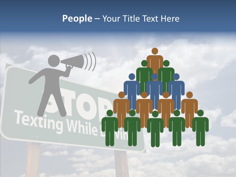 Conceptual Road Sign Practice PowerPoint Template