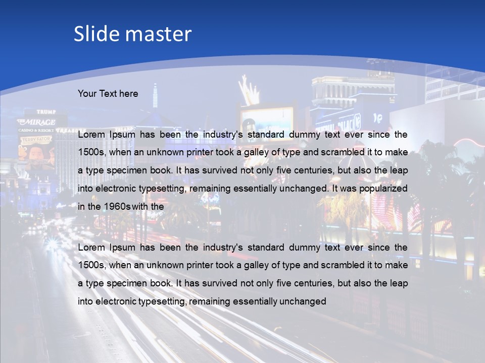 America Resort Reflection PowerPoint Template