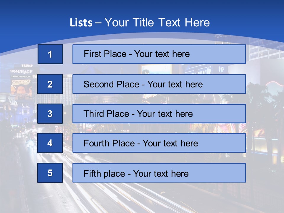 America Resort Reflection PowerPoint Template