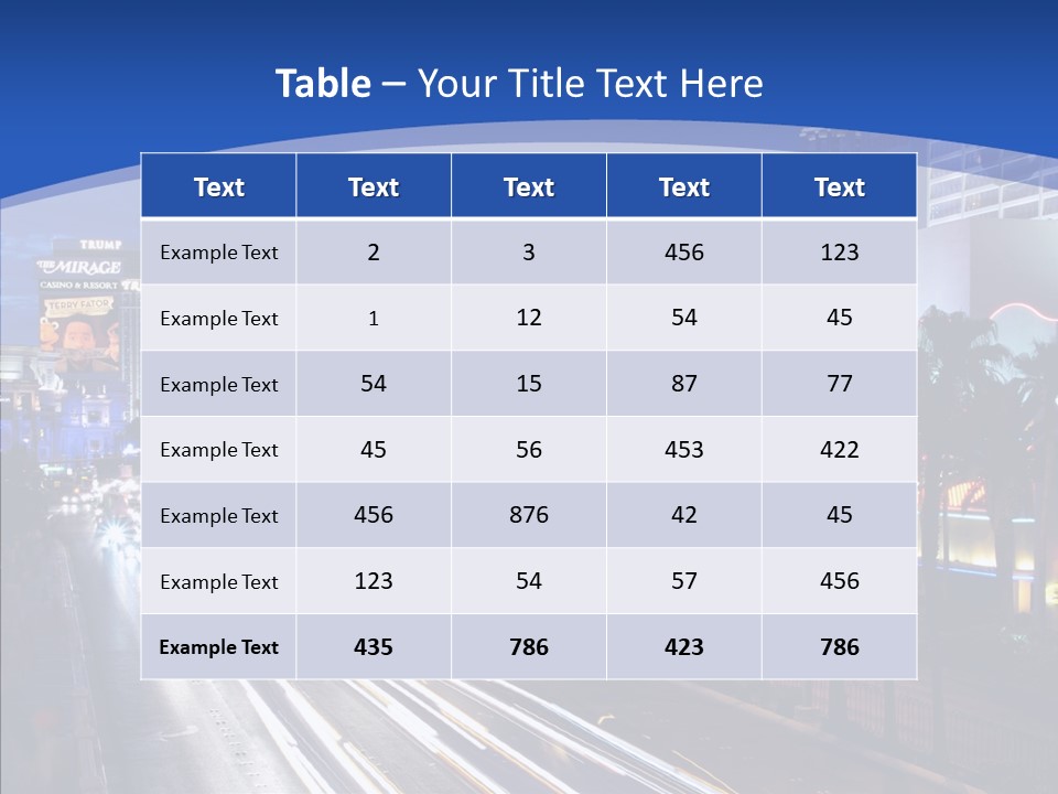 America Resort Reflection PowerPoint Template